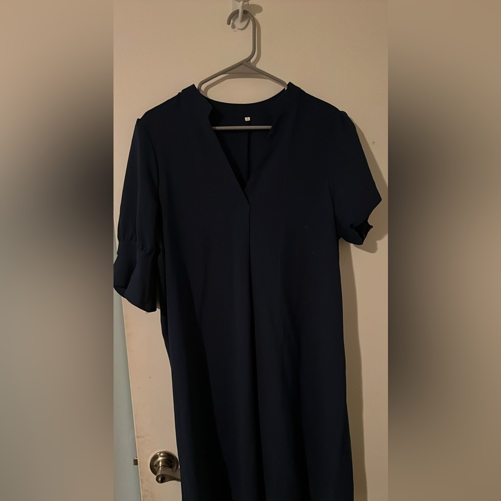 Elegant Navy Blue Dress